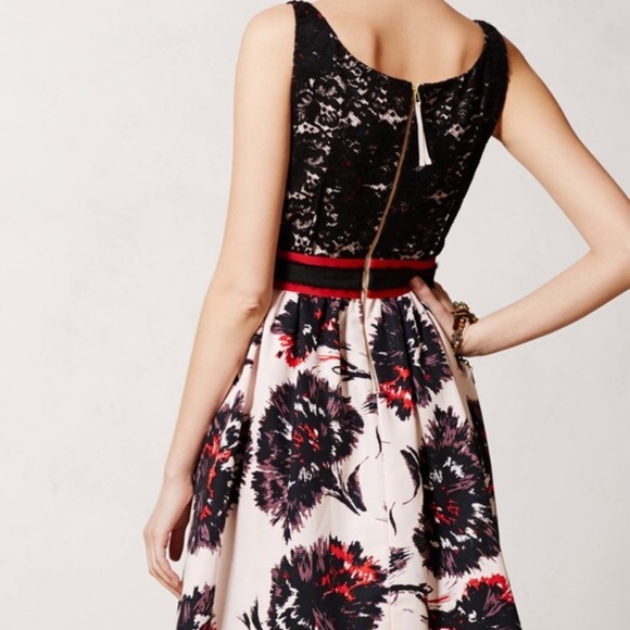 Anthro Peter Som Brushstrokes Blossom Dress 6 EUC - Picture 2 of 8